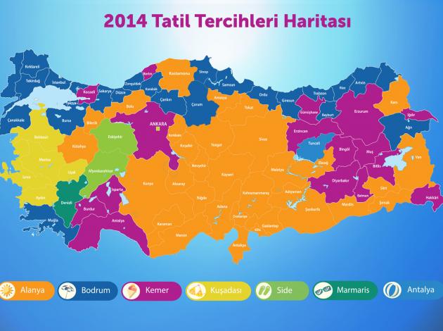 2014’te tatil planlarının kesiştiği rotalar