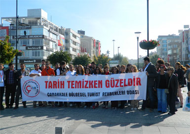 Çanakkale turist rehberlerinden örnek etkinlik 