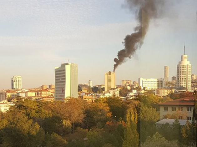 Ankara Hilton'da yangın