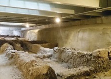 Antik kent, Süpermarket bodrumunda kaldı…