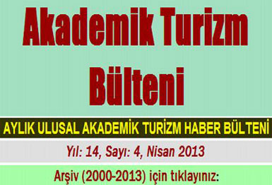 Akademik Turizm Bülteni’nin mayıs sayısı yayınlandı...