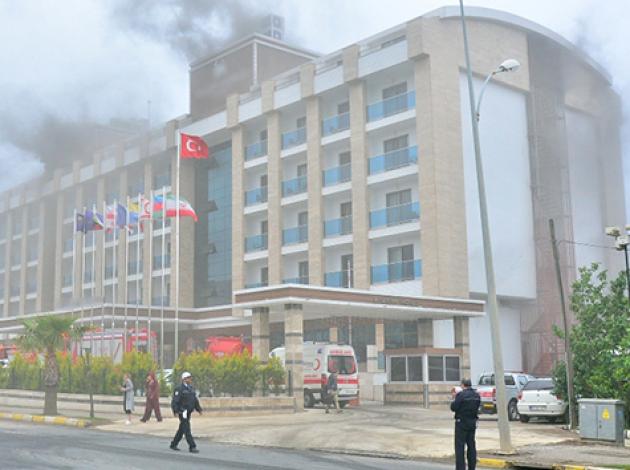 Beş yıldızlı otelde korkutan yangın