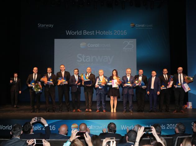 Coral, dünyanın en iyi 100 otelini ödüllendirdi