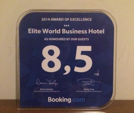 Elite World Business Otel’e Mükemmellik Ödülü