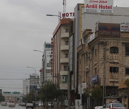 Erbil’de oteller tamamen boş