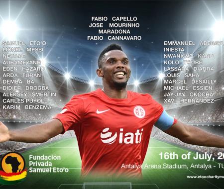 Eto’o, Antalya’nın gönüllü turizm elçisi