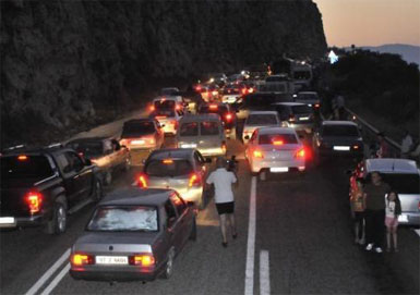 Fethiye'den Tsunami kaçışı...