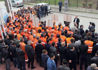 GATAB çalışanları eylemde...