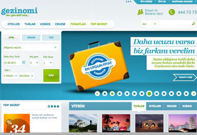 Yeni bir tatil sitesi, Gezinomi.com