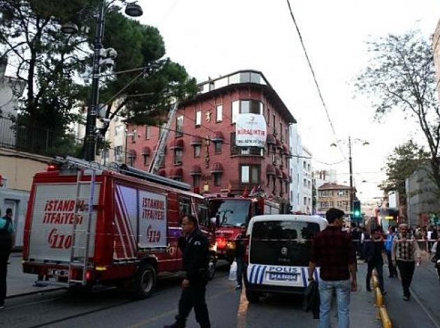 Gülhane'de otel yangını