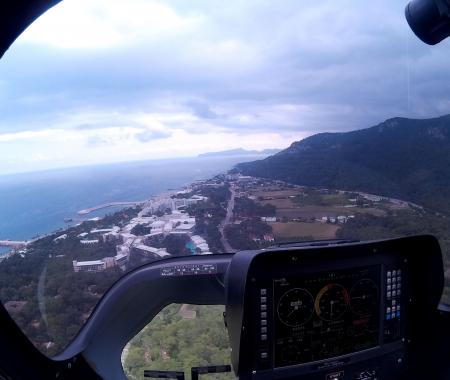 Gyrocopter ile havadan Kemer keyfi 