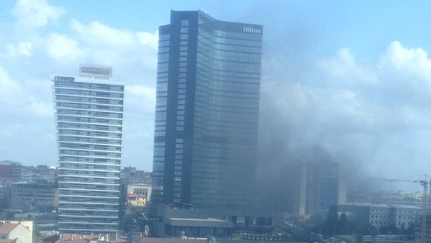 Hilton'da yangın ve otelden açıklama