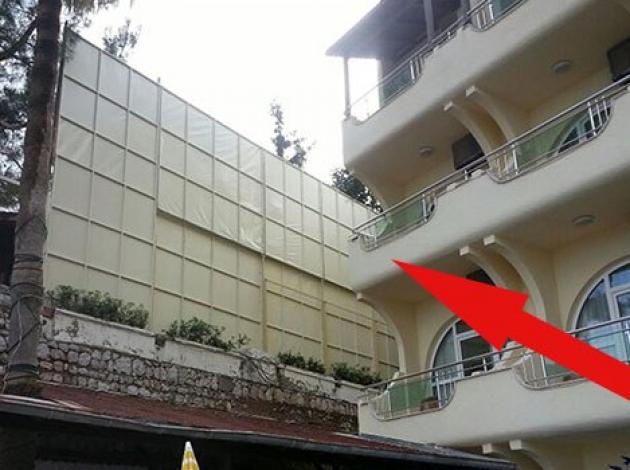 İki otelin tesettür duvarı kavgası