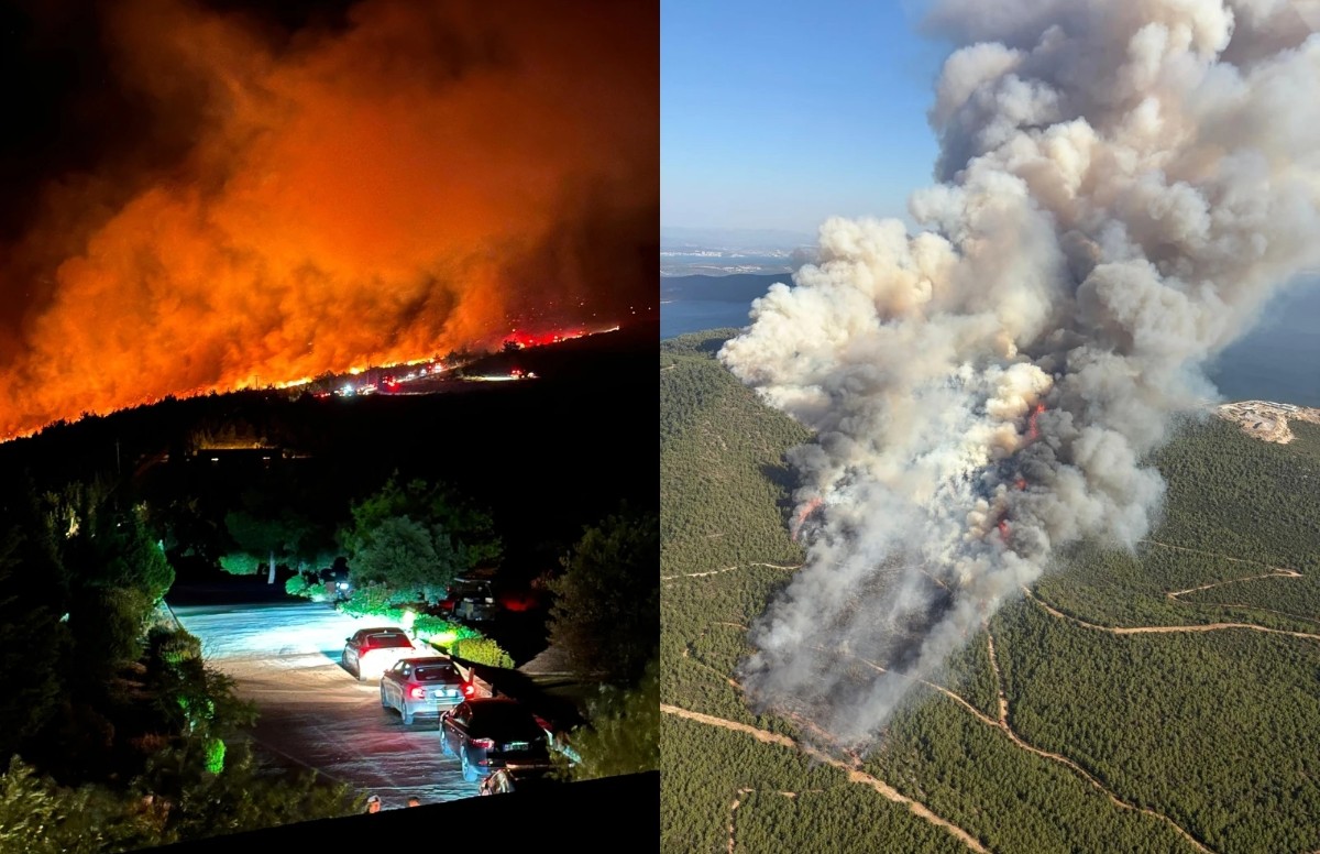 Muğla’da korkutan yangın... Oteldeki bin 120 kişi tedbir amaçlı tahliye edildi