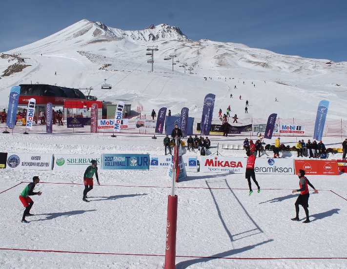 Erciyes Avrupa Kar Voleybolu Kupası başlıyor