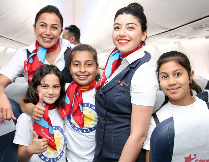 Corendon Airlines çocukları pilot yaptı
