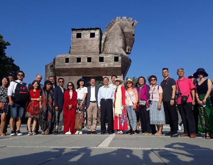 Çin Halk Cumhuriyeti Kültür ve Turizm Bakanı Troya'yı ziyaret etti