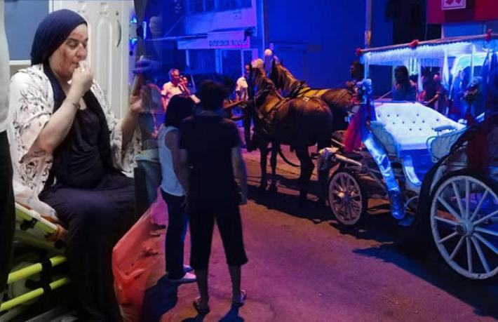 Alkollü faytoncunun ürken 'atı' turiste dehşeti yaşattı