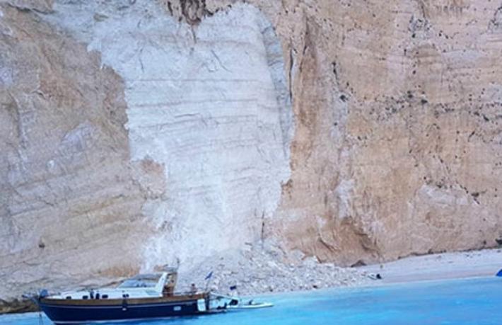 Dünyaca ünlü Navagio Plajı çöktü: 7 yaralı