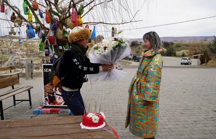 Çinli sosyal medya fenomeninden Kapadokya'da evlilik teklifi