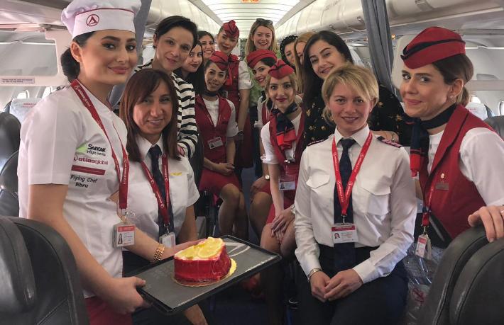 Atlasglobal'den Kadınlar Günü'nde çok özel uçuş