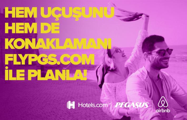 Pegasus’tan Hotels.com ve Airbnb ile birliği