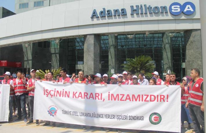 Adana Hilton-SA'da grev kararı