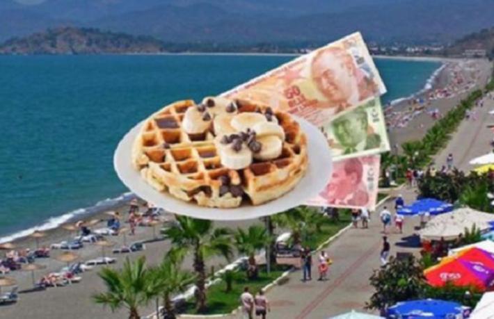 Turistik soygun: Waffle 80, Lahmacun 50, Su 15 Lira