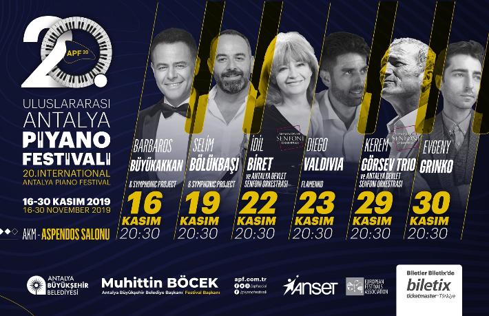 Uluslararası Antalya Piyano Festivali başlıyor