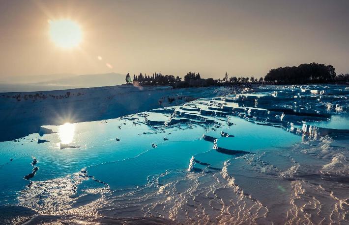 Pamukkale geceleri aydınlatılacak