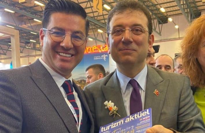 Başkan İmamoğlu Emitt'te Turizm Aktüel'i ziyaret etti