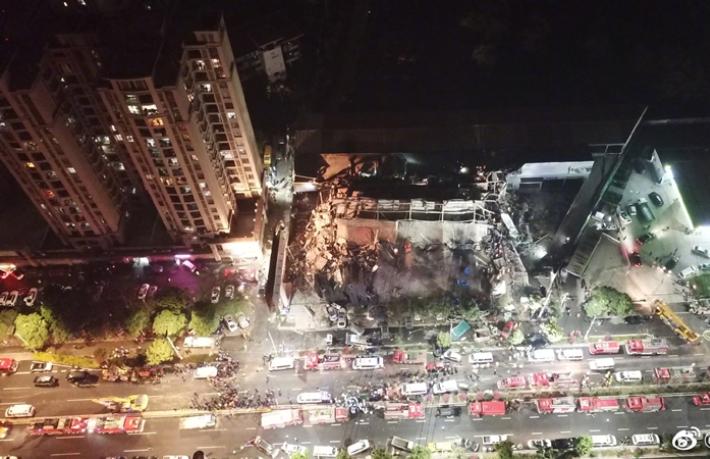 Çin’de karantina oteli çöktü: 70 kişi enkaz altında