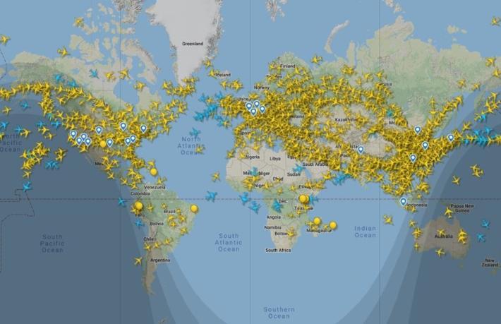 Uçuş trafiği ilk kez 100 bini geçti