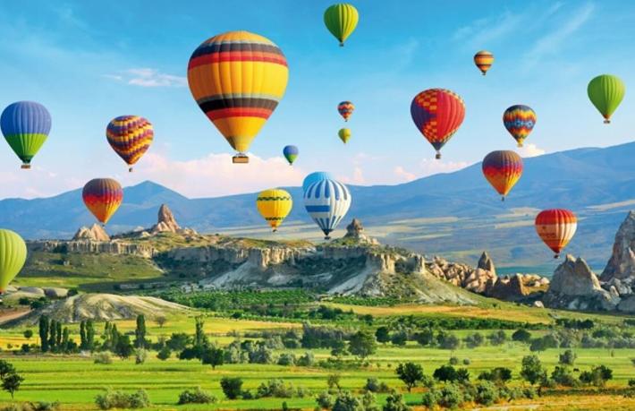 Kapadokya'da balonlarla 3 günde 1500 kişi uçtu