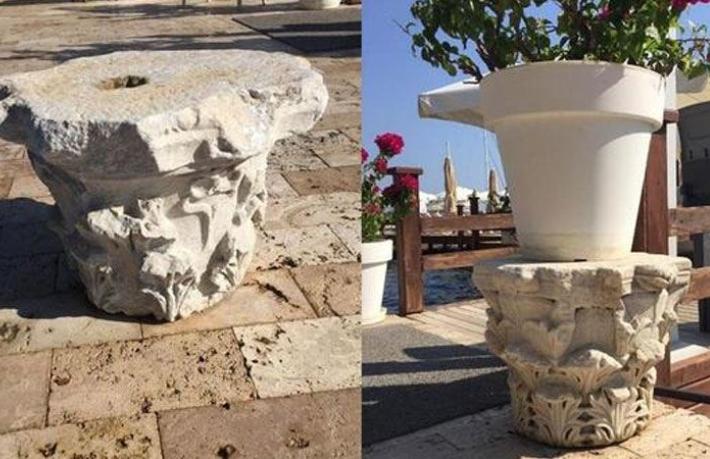 Otelin dekorları tarihi eser çıktı