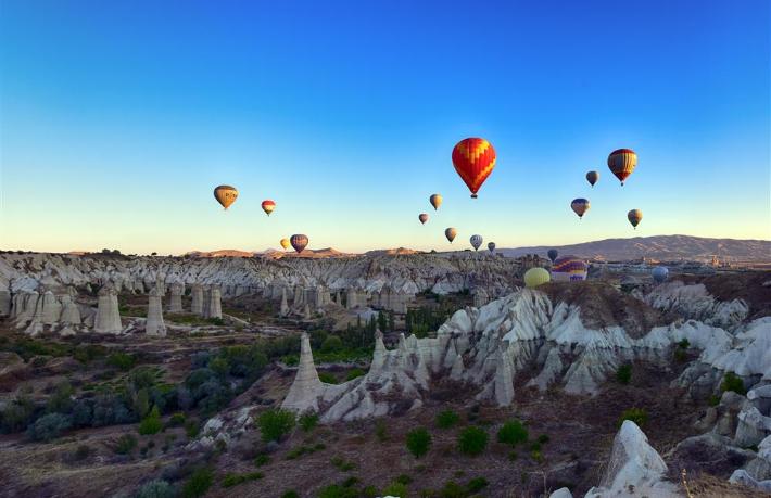 Kapadokya'ya 8 ayda 578 bin ziyaretçi