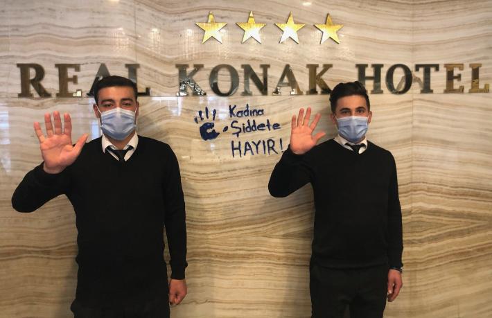 Real Konak, ‘Kadına Şiddete Hayır’ dedi