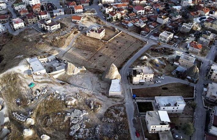 Kapadokya’da yıkımlara yeniden başlandı