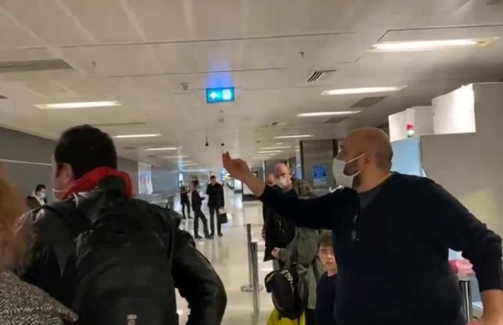 Havalimanında test kavgası