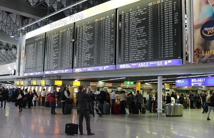 Alman havalimanlarında yolcu sayısı yüzde 74 düştü