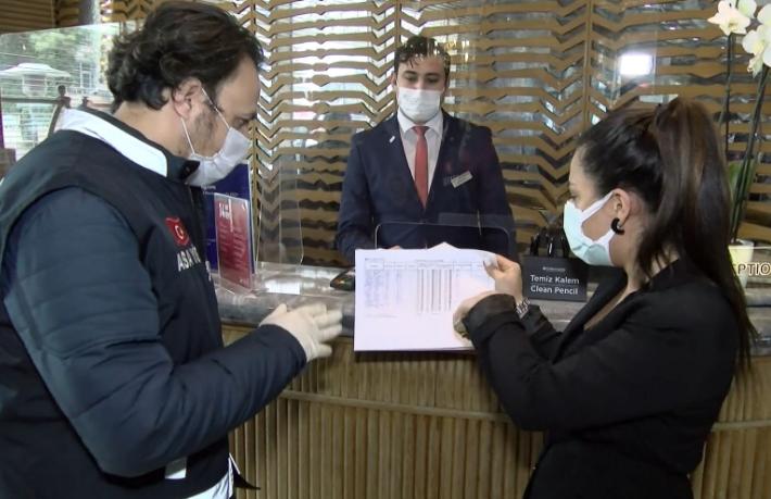 İstanbul otellerine koronavirüs denetimi 