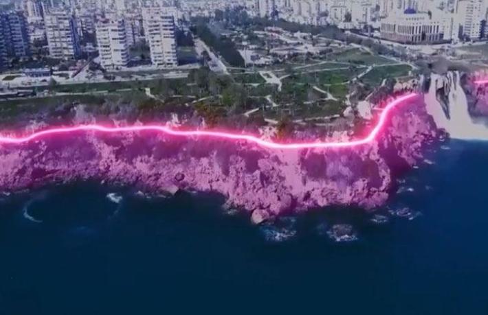 Falezlere aydınlatma projesi beklemeye alındı