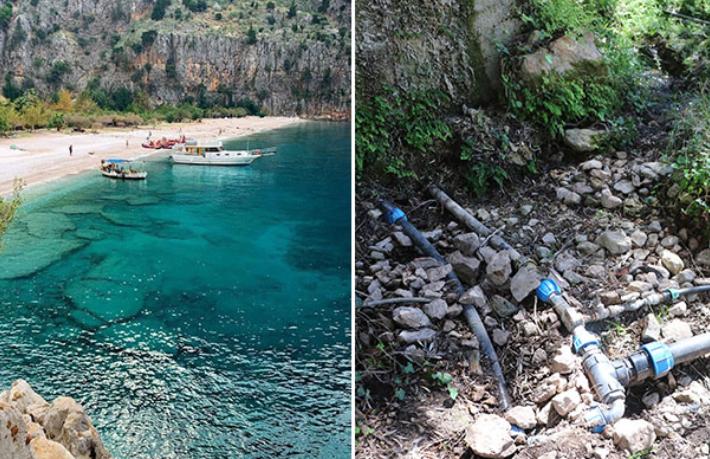 Kelebekler Vadisi'nin suyunu çaldılar