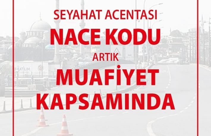 Seyahat acentaları muafiyet kapsamına alındı