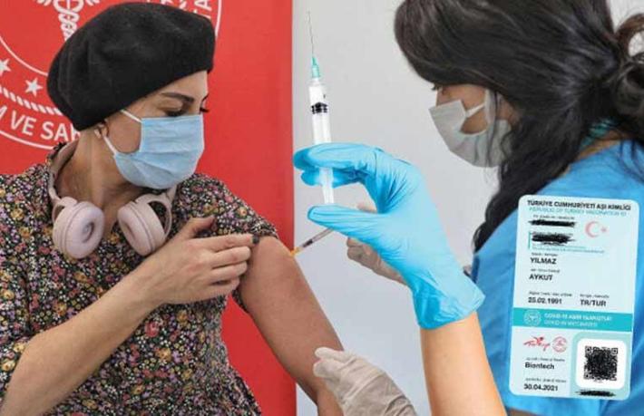 Bakanlık 'Türkiye Cumhuriyeti Aşı Kimliği' vermeye başladı