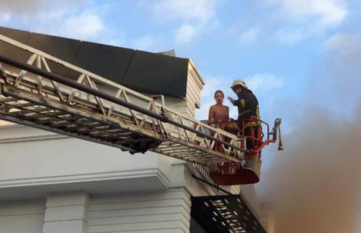 Antalya'da korkutan otel yangını