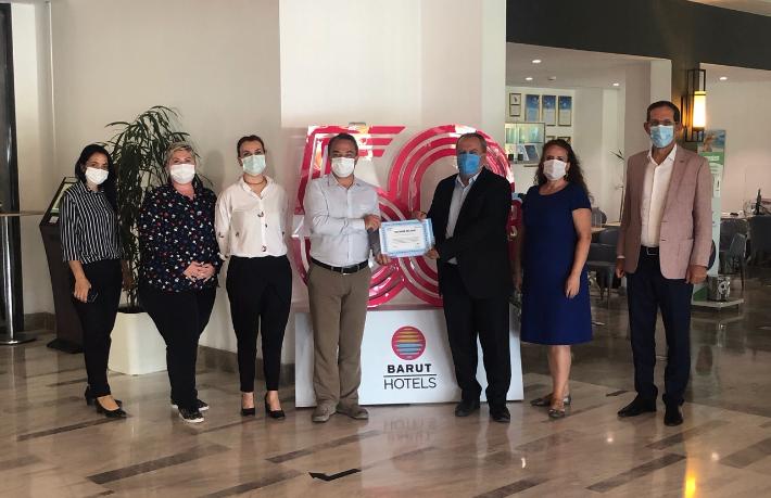 SGK'dan Barut Hotels'e Teşekkür Belgesi