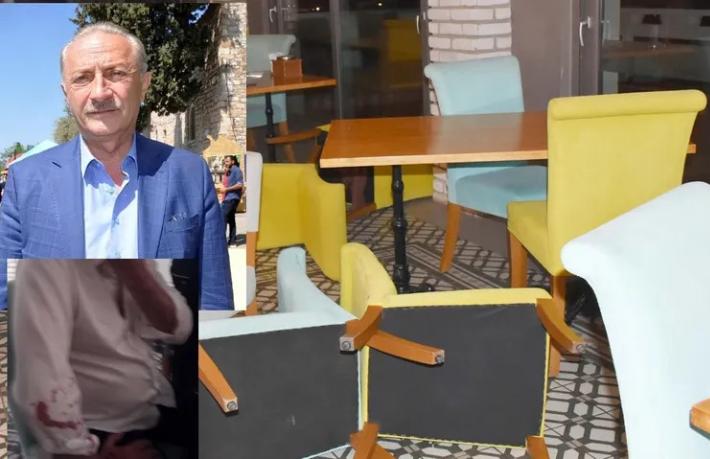 Oteli mühürleyen belediye başkanına sopayla saldırı