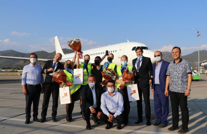 Avion Express Gazipaşa'ya ilk seferini yaptı