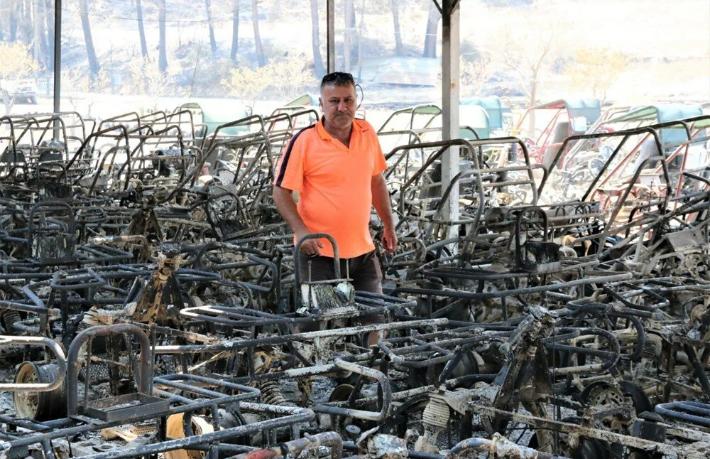 Safari tesisi küle döndü, işletme sahibi ölümden döndü